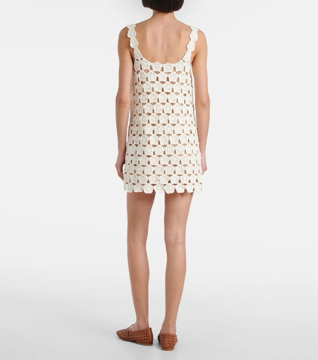 Staud - Hoya floral crochet cotton minidress