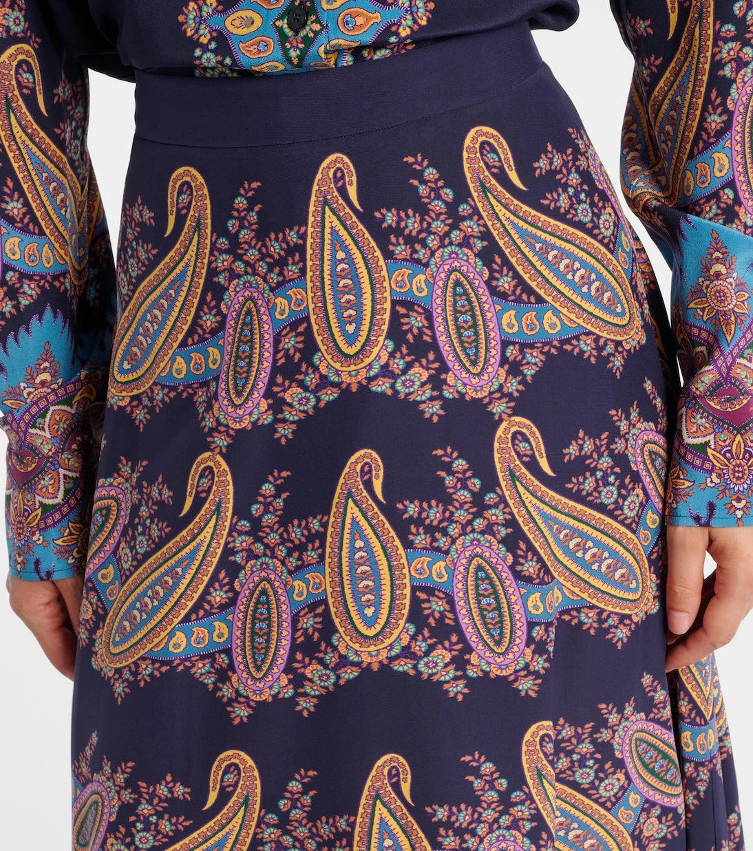Etro - Paisley silk maxi skirt