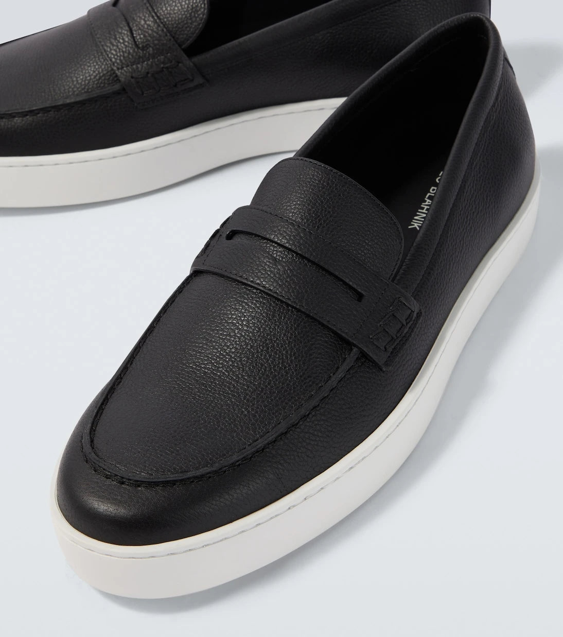 Manolo Blahnik - Ellis leather loafers