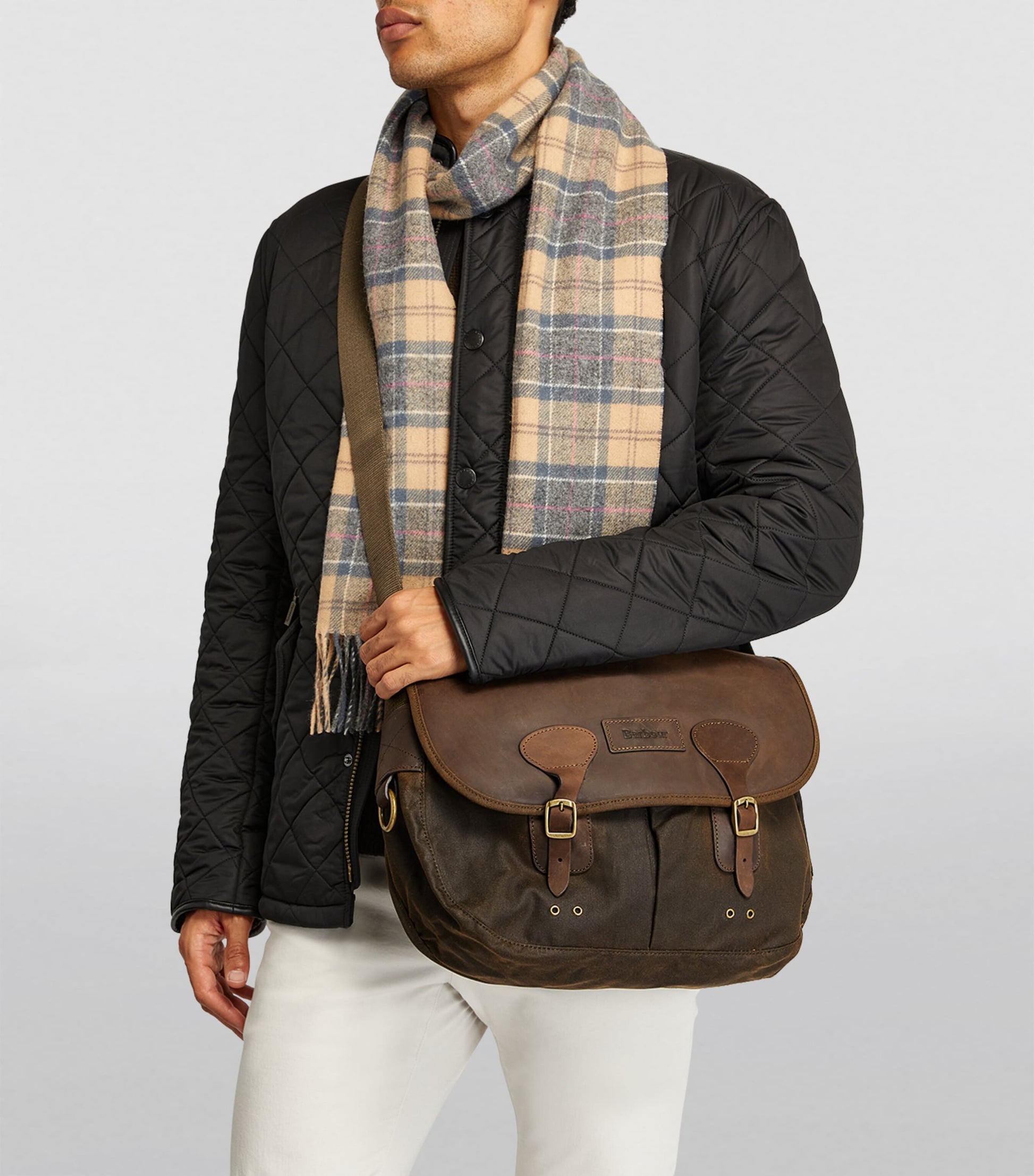 Barbour Waxed Tarras Messenger Bag