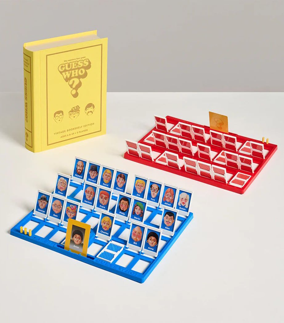 Guess Who Vintage Bookshelf Edition Board Game