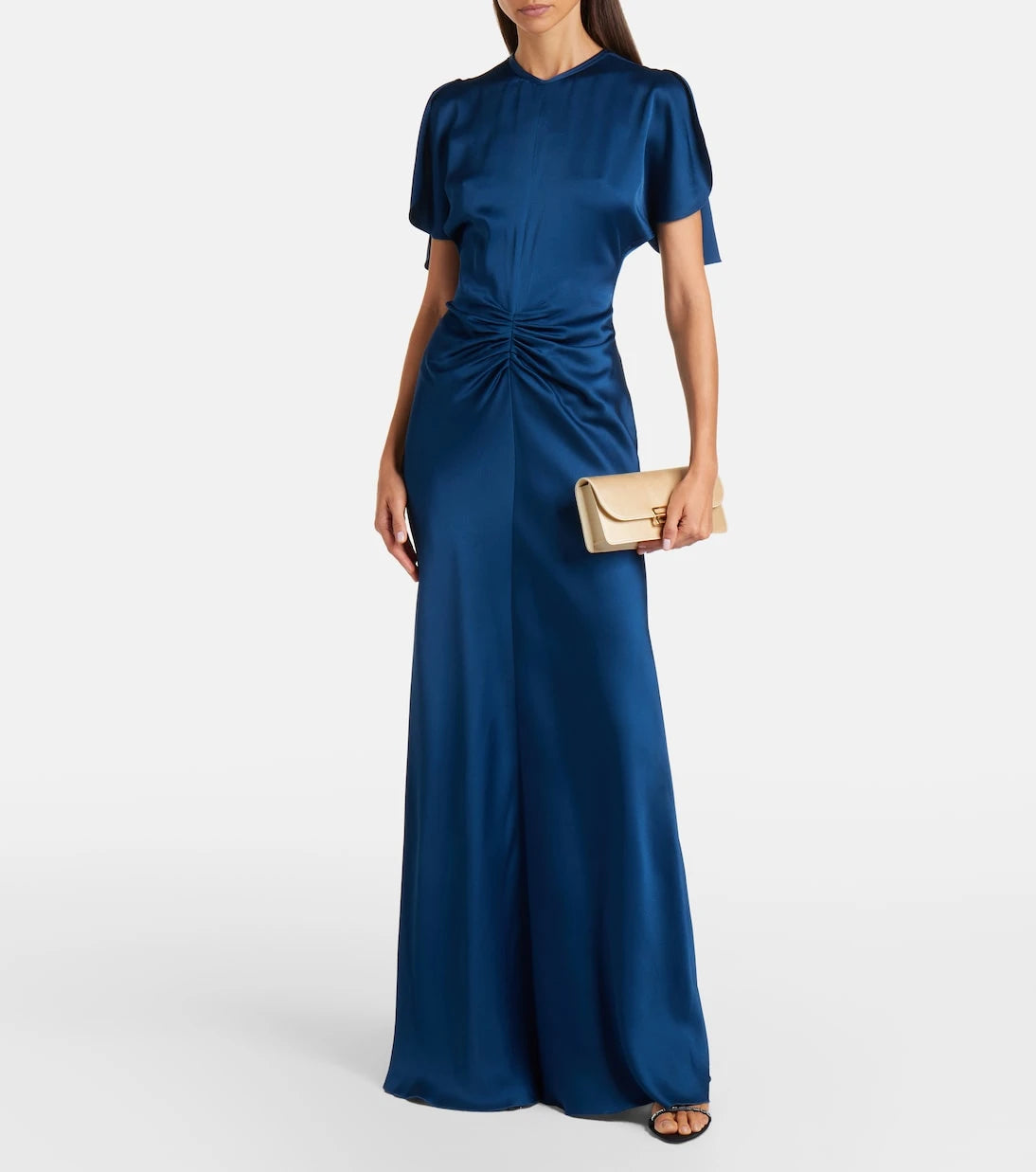 Victoria Beckham - Isabella gathered satin gown