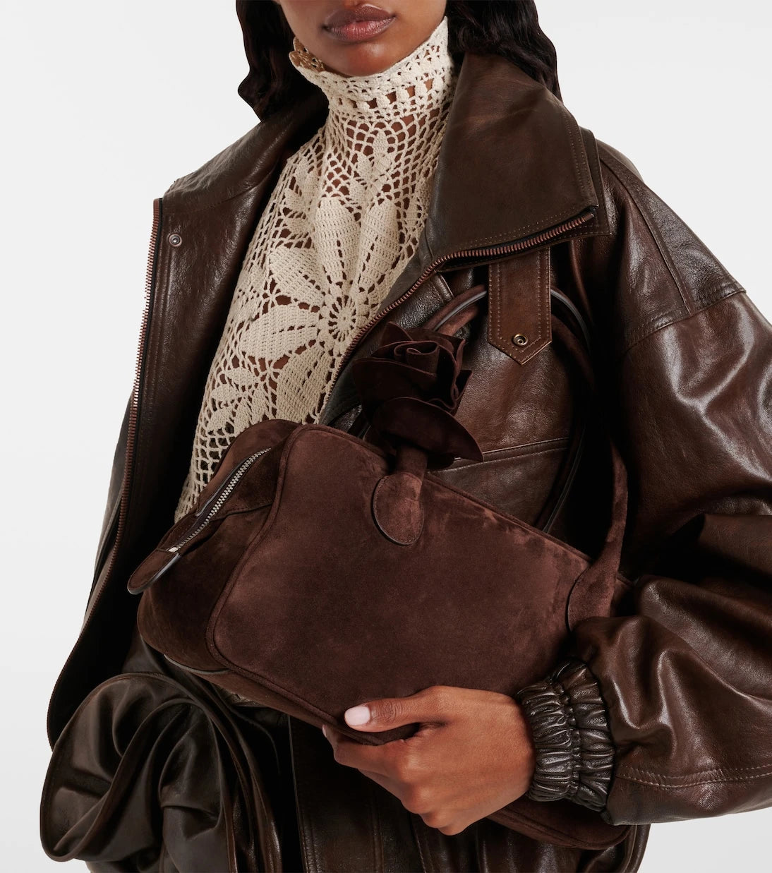 Magda Butrym - Brigitte Small suede shoulder bag