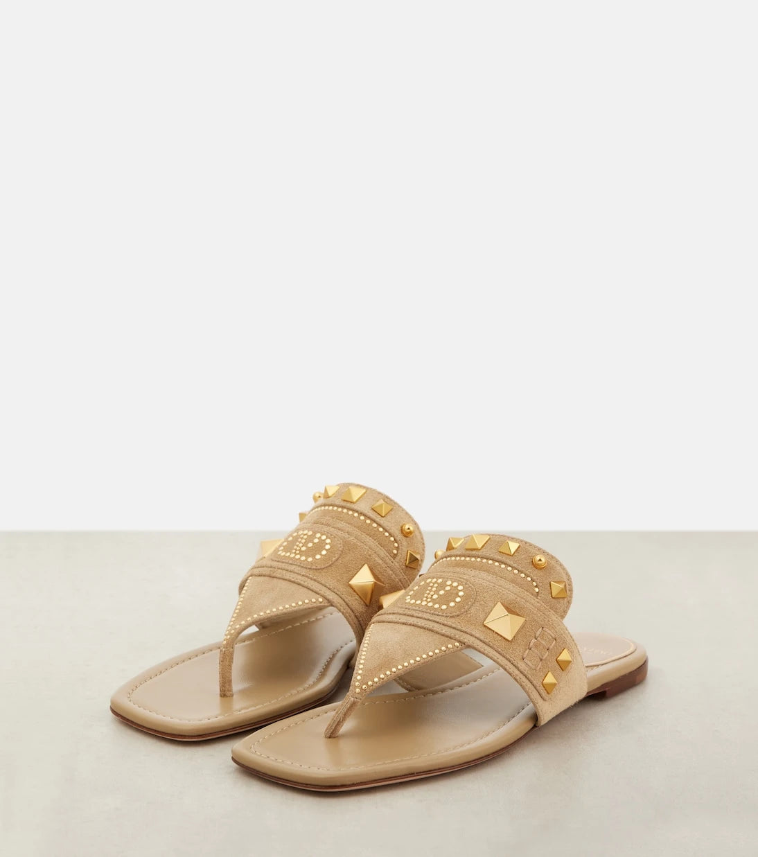 Valentino Garavani - Plaster Caster suede thong sandals