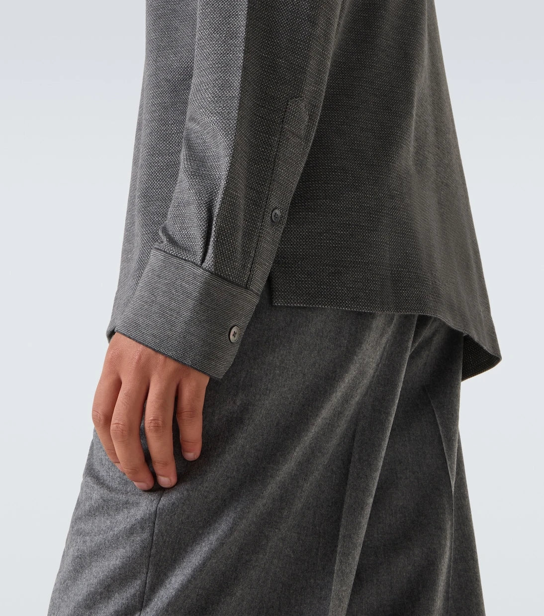 Zegna - Cotton and silk polo shirt
