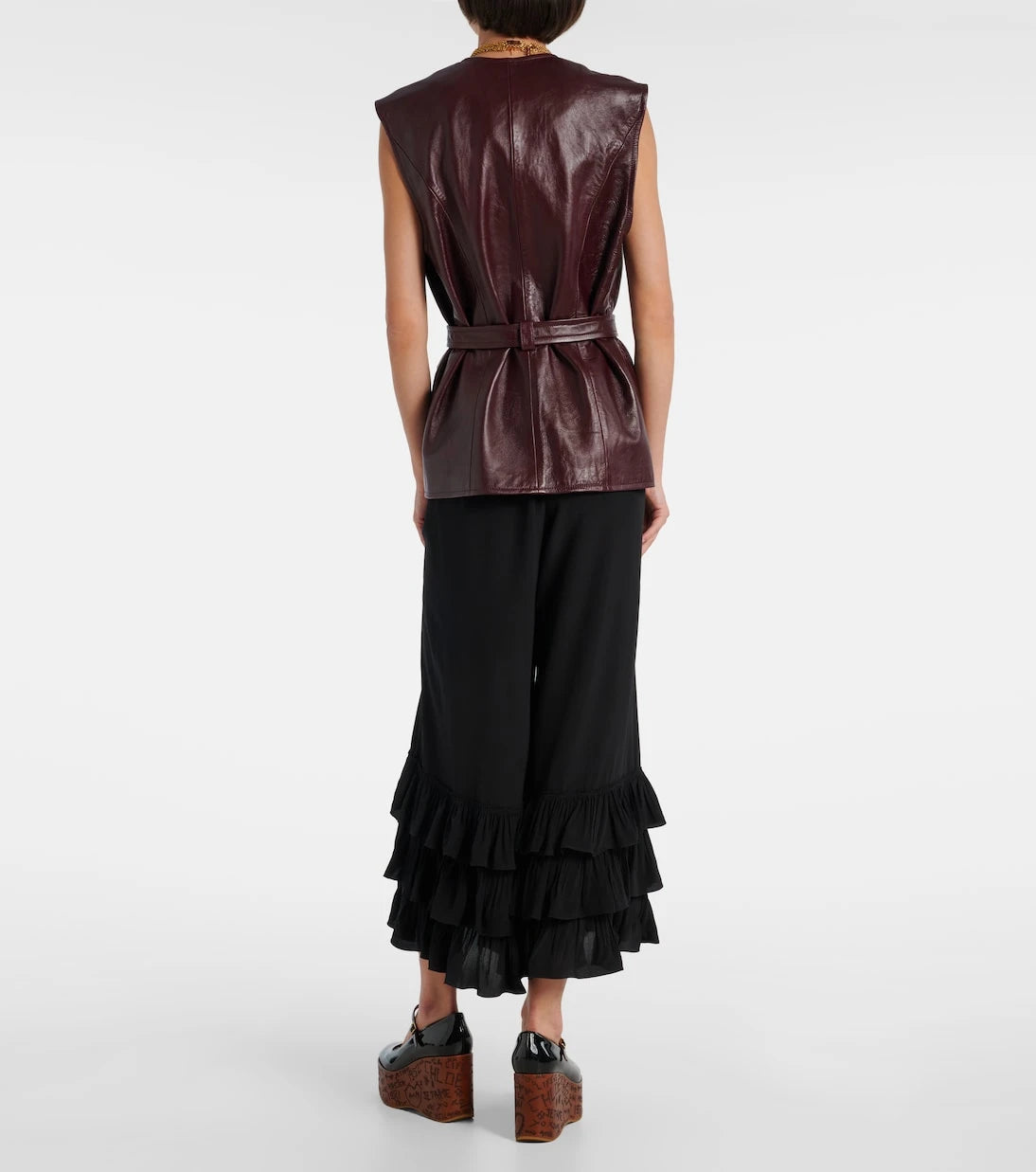 Chloé - Belted leather vest