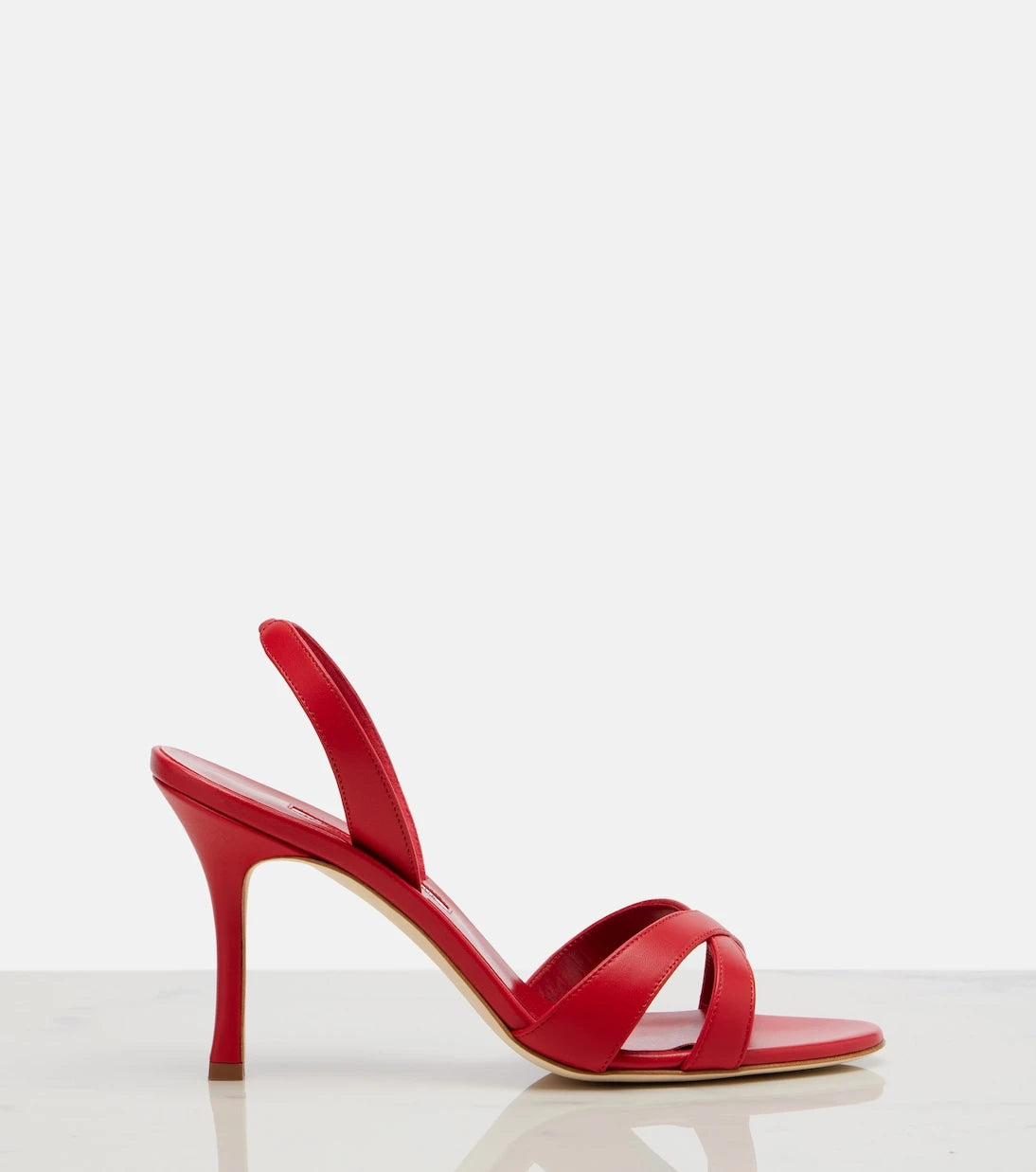 Manolo Blahnik - Callasli leather slingback sandals