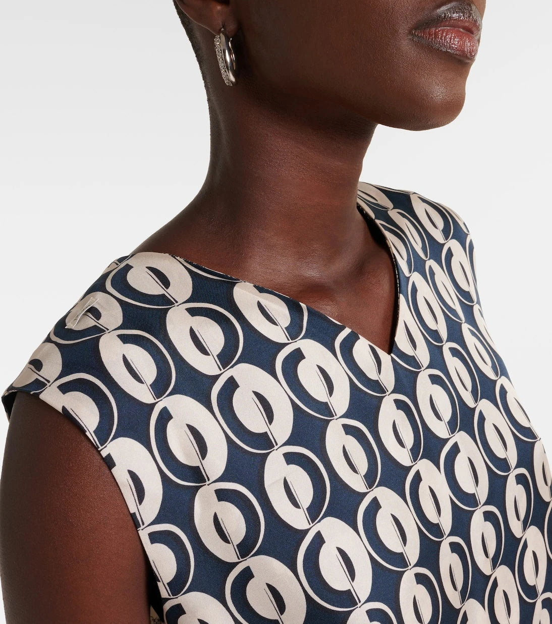 'S Max Mara - Timetop printed silk top