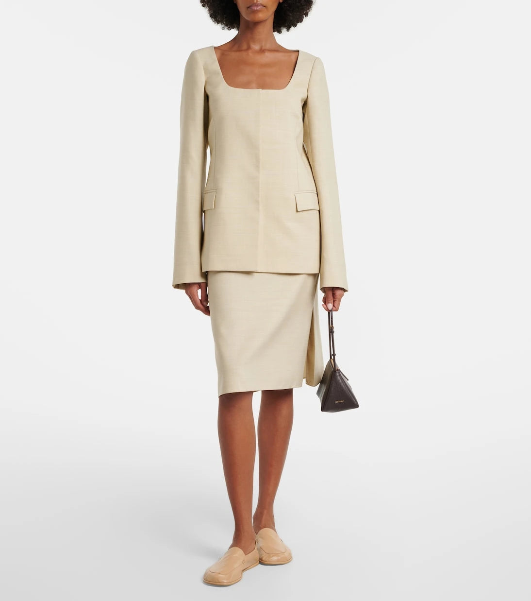 Calvin Klein Collection - Aurelis Small leather shoulder bag