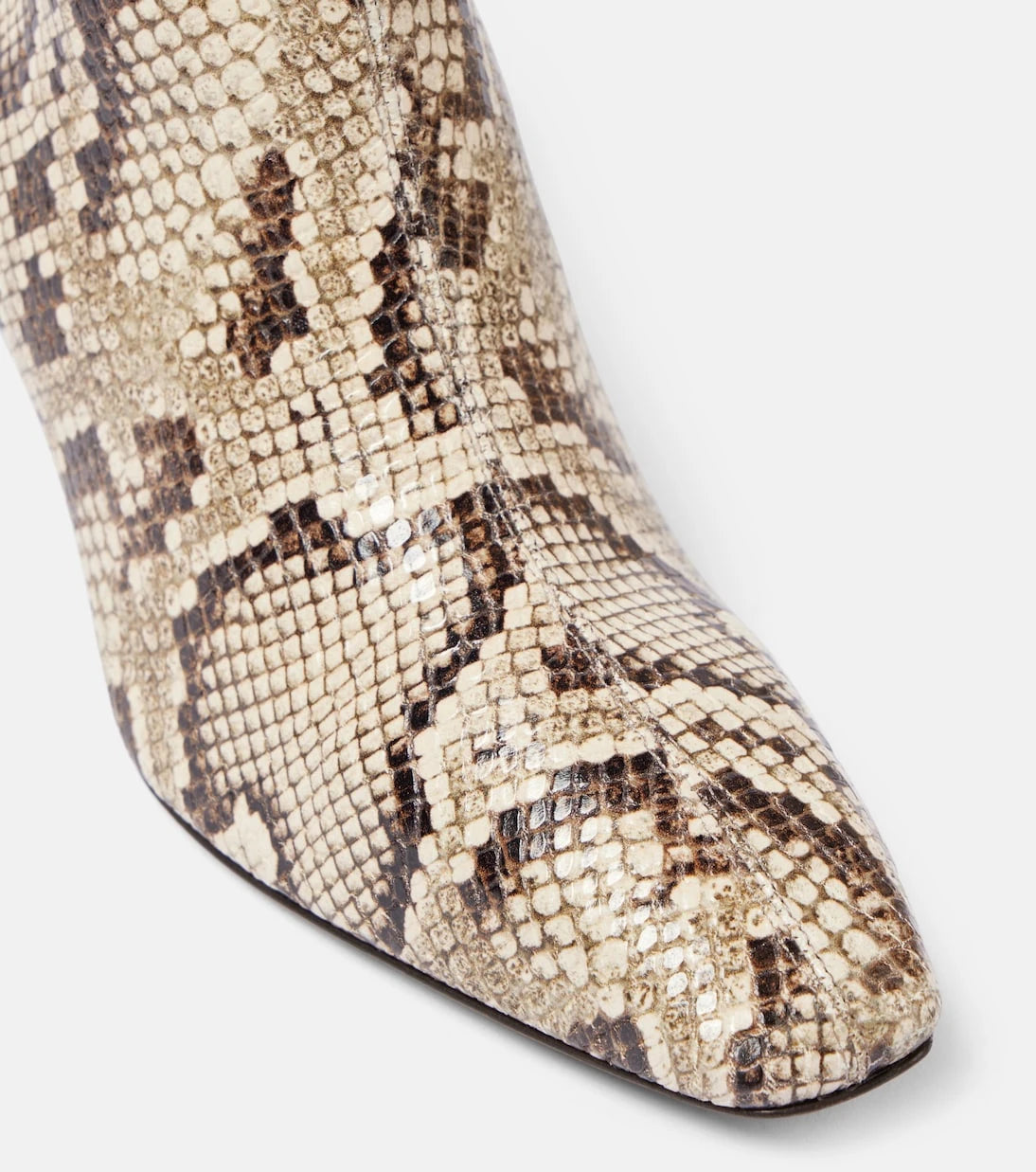 Aquazzura - Blade snake-effect leather ankle boots