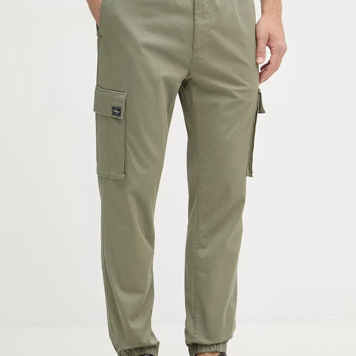 Calvin Klein Jeans erkek pamuklu elastan kargo pantolon