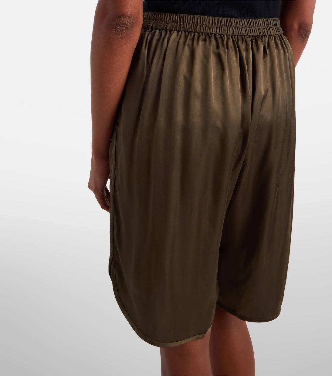 The Frankie Shop - Nelis satin Bermuda shorts