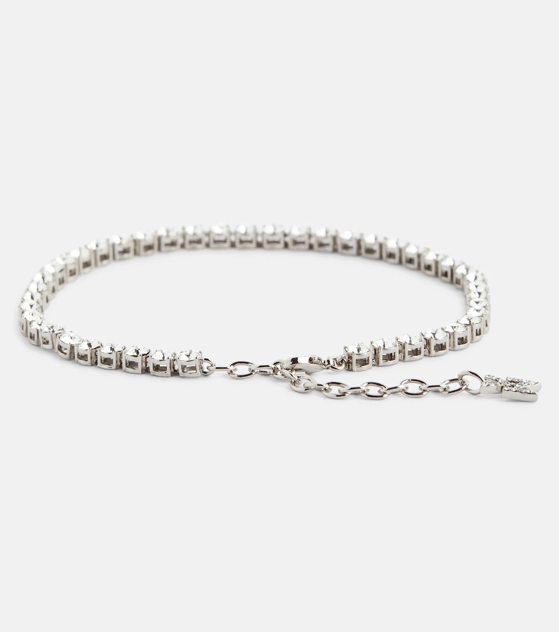 Amina Muaddi - Tennis crystal-embellished anklet
