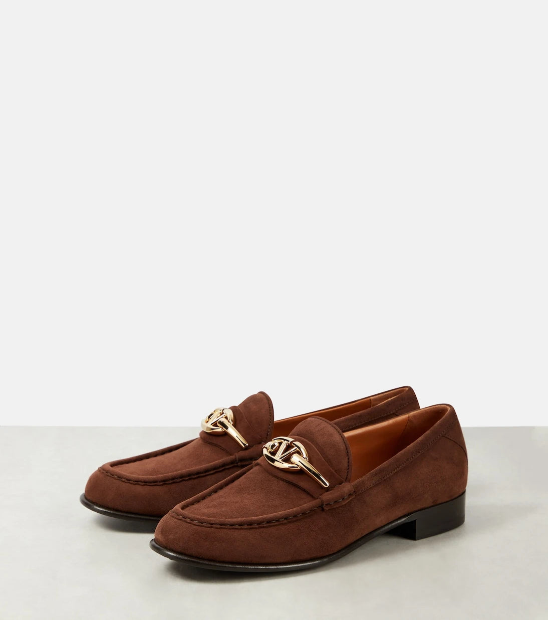 Valentino Garavani - VLogo Gate suede loafers