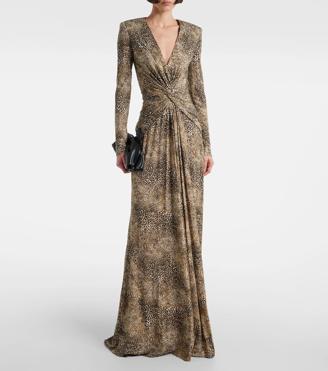 إيلي صعب - فستان جيرسيه بطبعة حيوانية