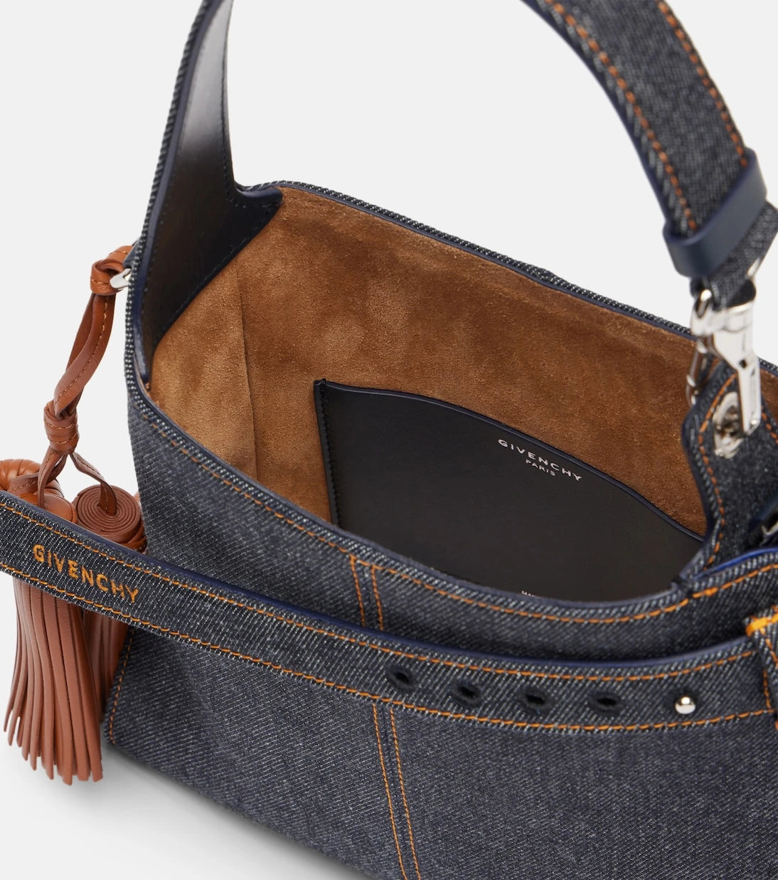 Givenchy - Belted Mini denim hobo bag