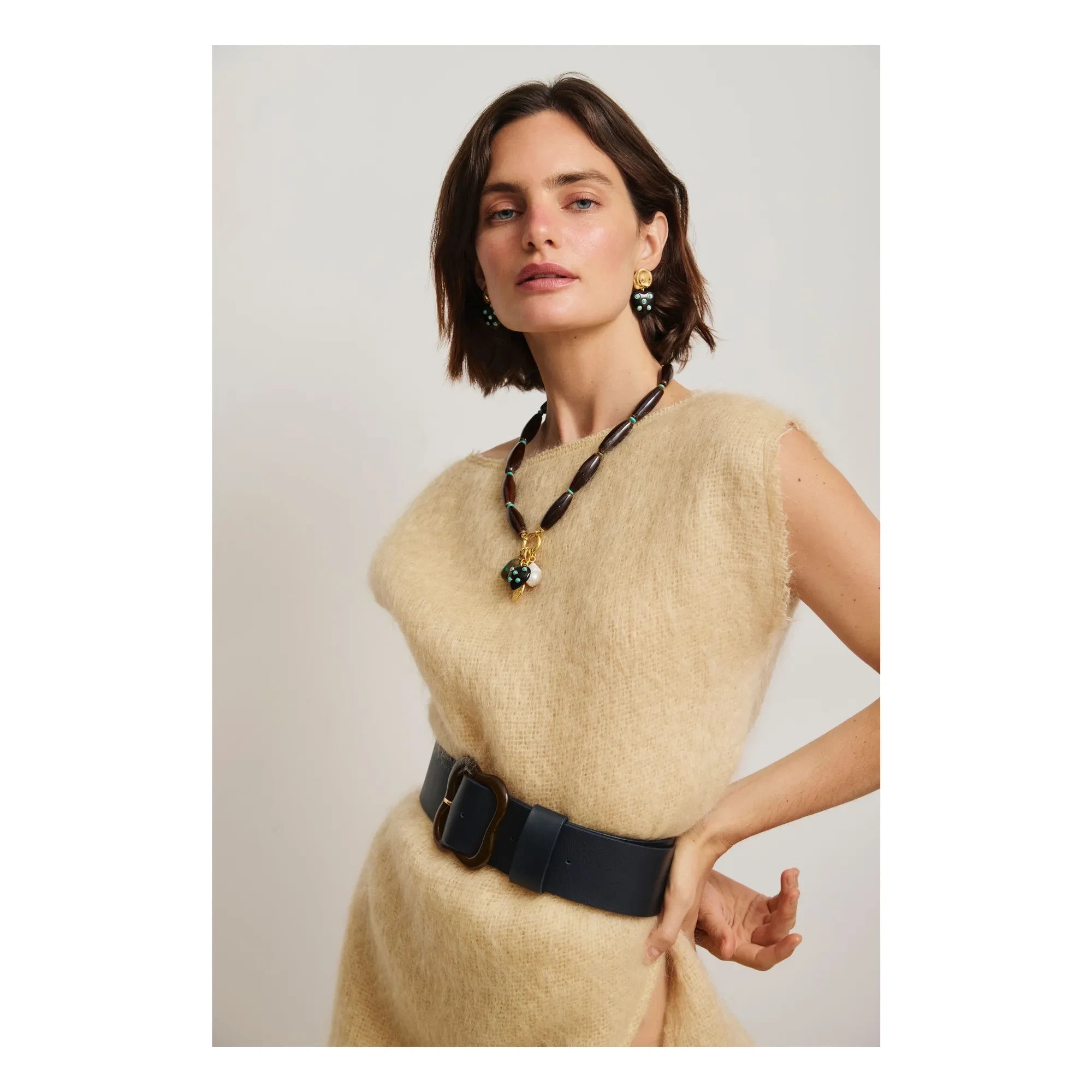 Lizzie Fortunato - Marilla necklace | Dark Brown