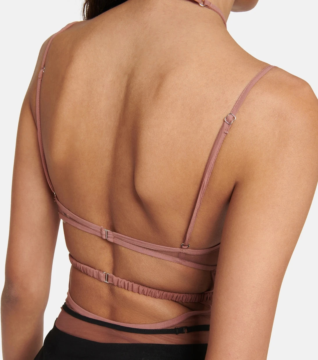 Nensi Dojaka - Cutout tulle bodysuit