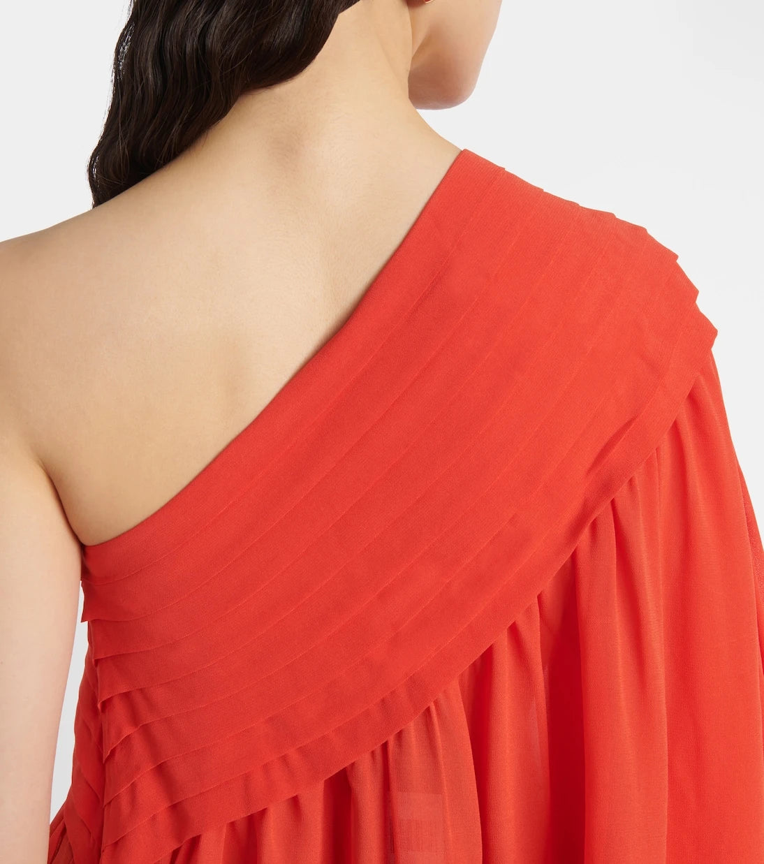 Farm Rio - Floral-appliqué one-shoulder top