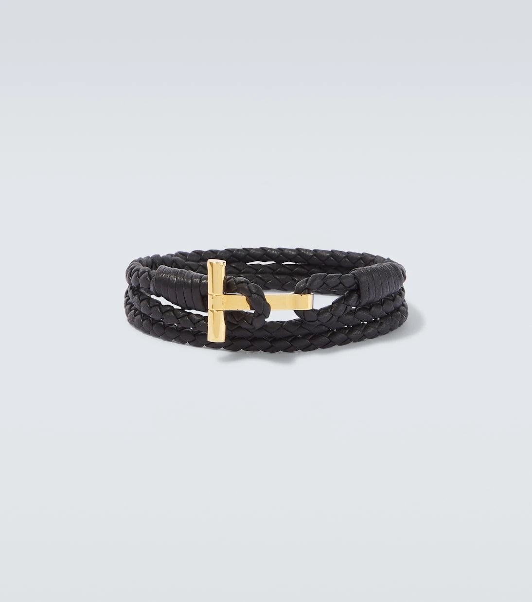 Tom Ford - T braided leather bracelet