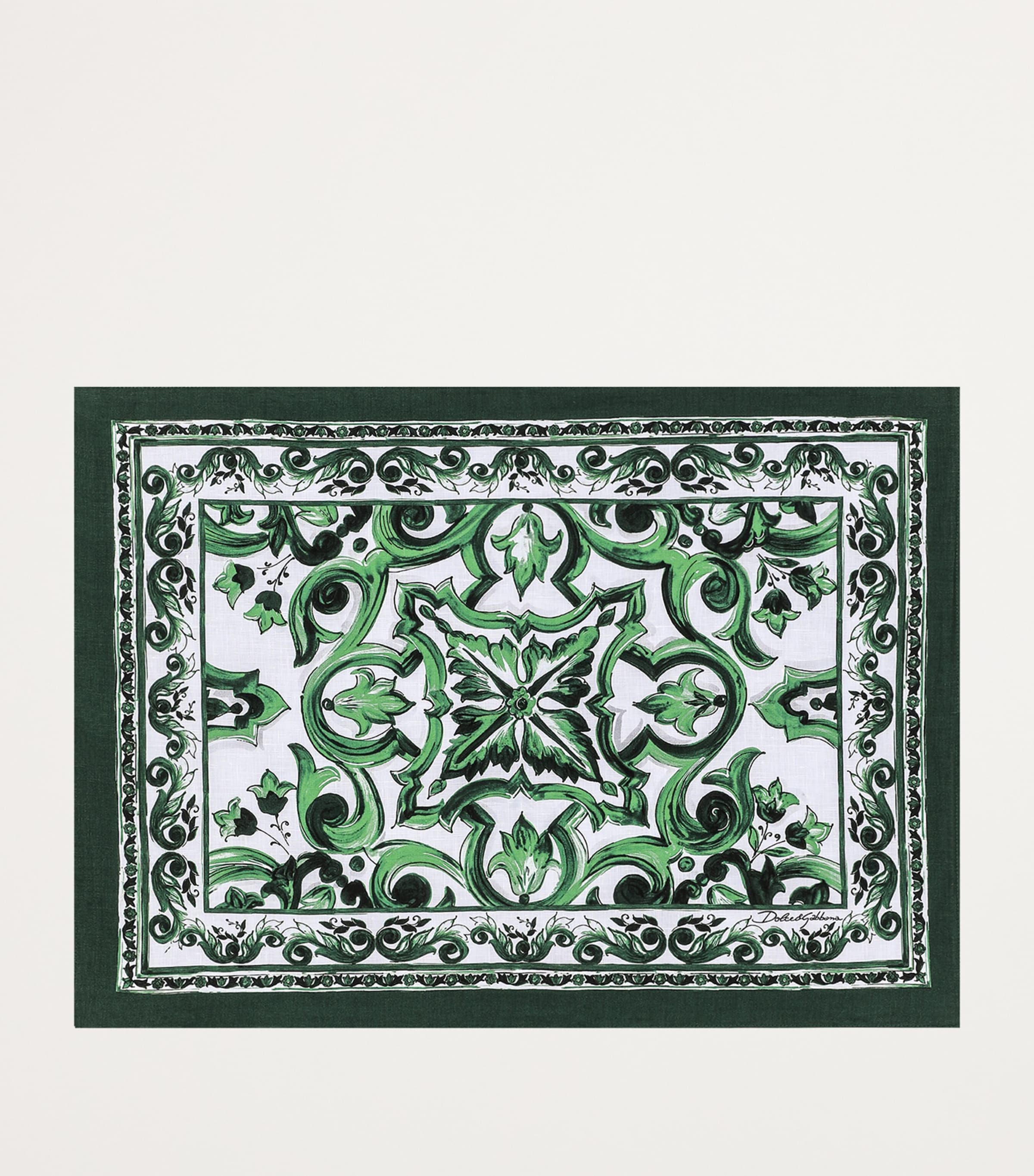 Dolce & Gabbana Casa Linen Majolica Placemat and Napkin Set
