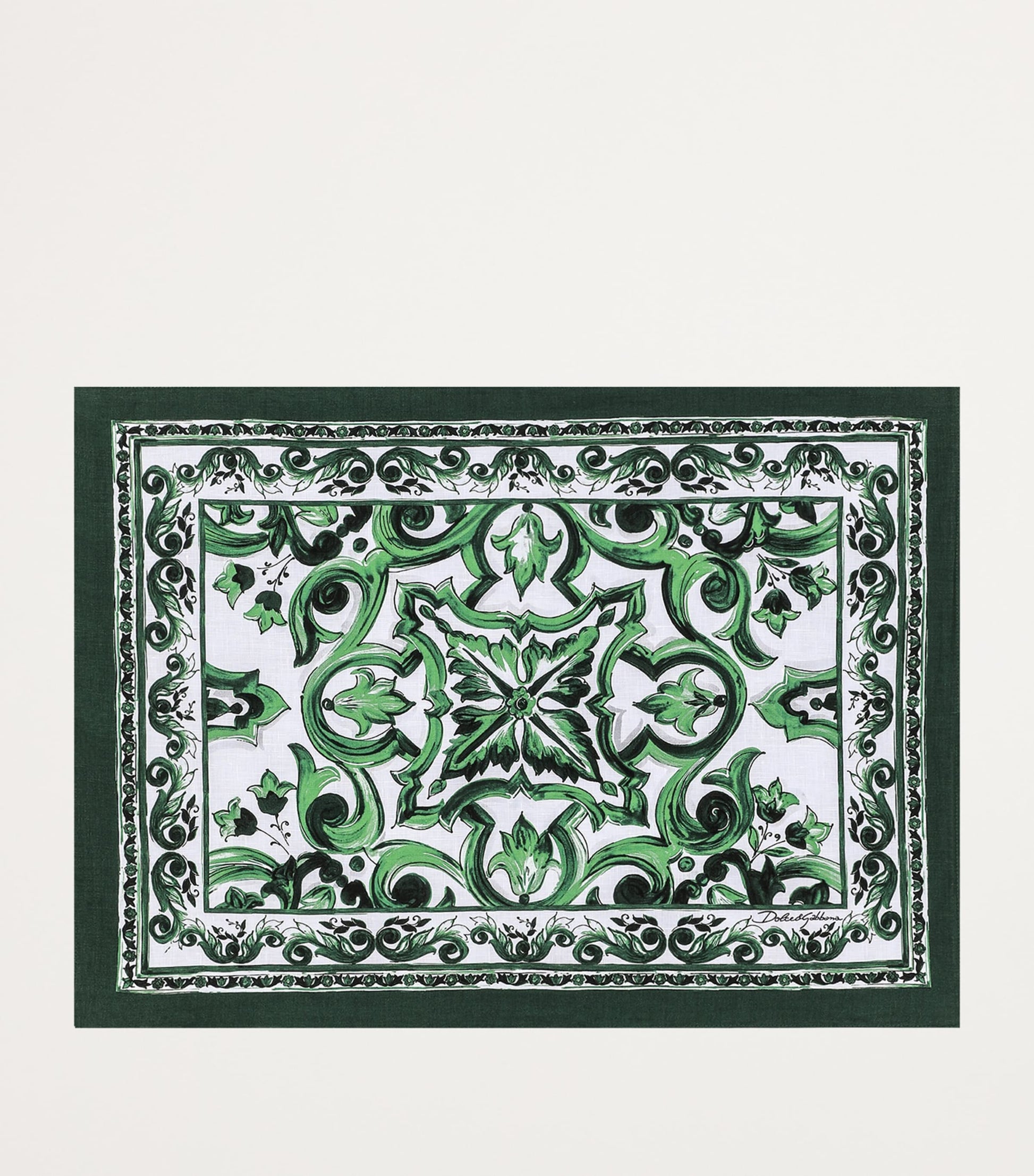 Dolce & Gabbana Casa Linen Majolica Placemat and Napkin Set