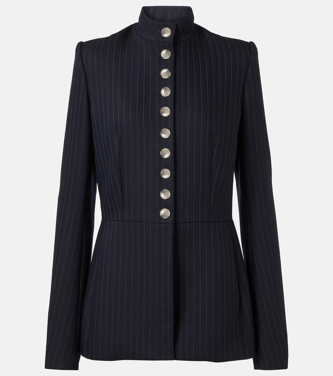 Khaite - Samuel chalk stripe wool-blend jacket