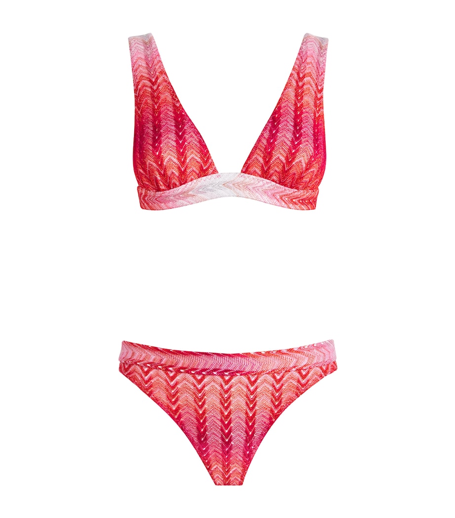 Missoni Red Ombré Zigzag Bikini