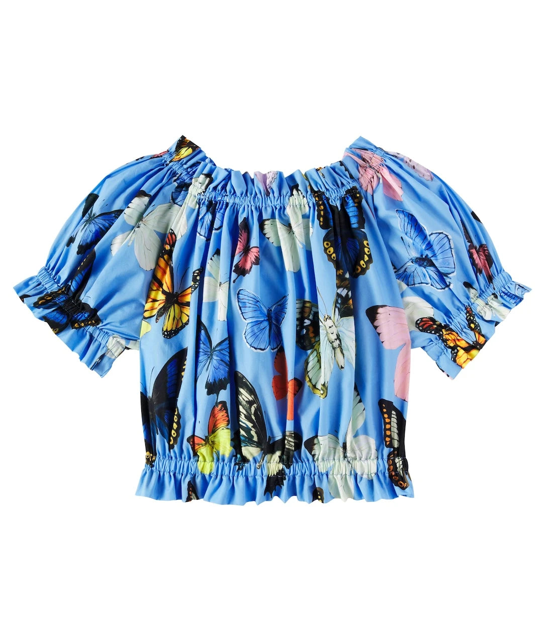 Dolce&Gabbana Kids - Printed cotton poplin top
