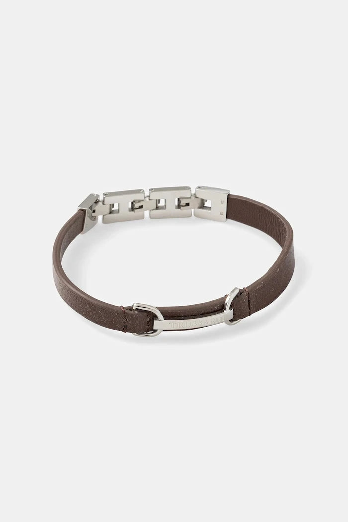 Trussardi T-LEATHER Deri Bileklik