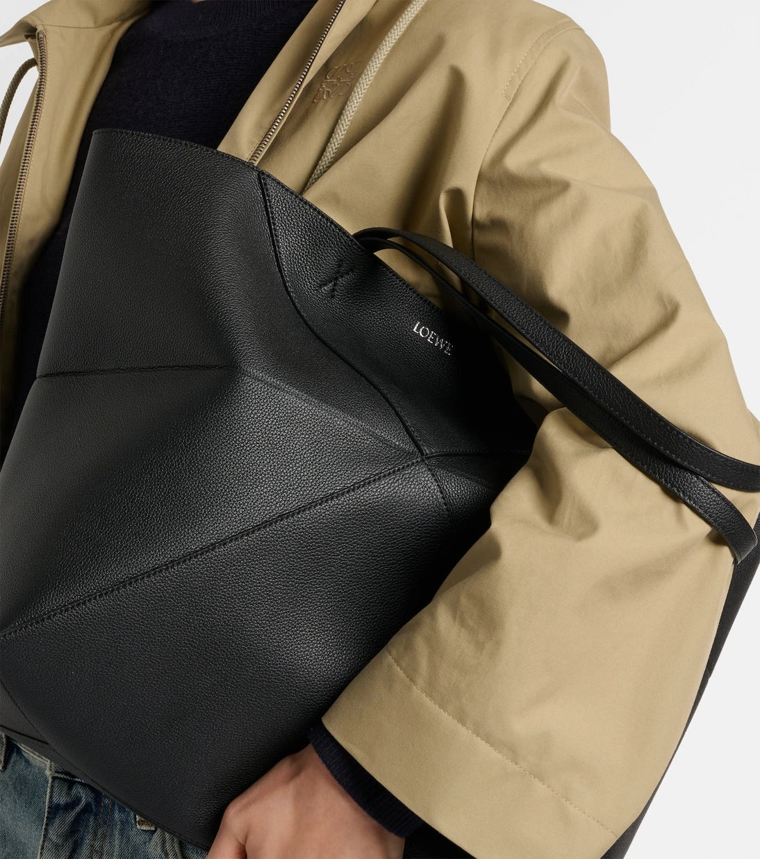 Loewe - Puzzle Fold Large leather tote bag
