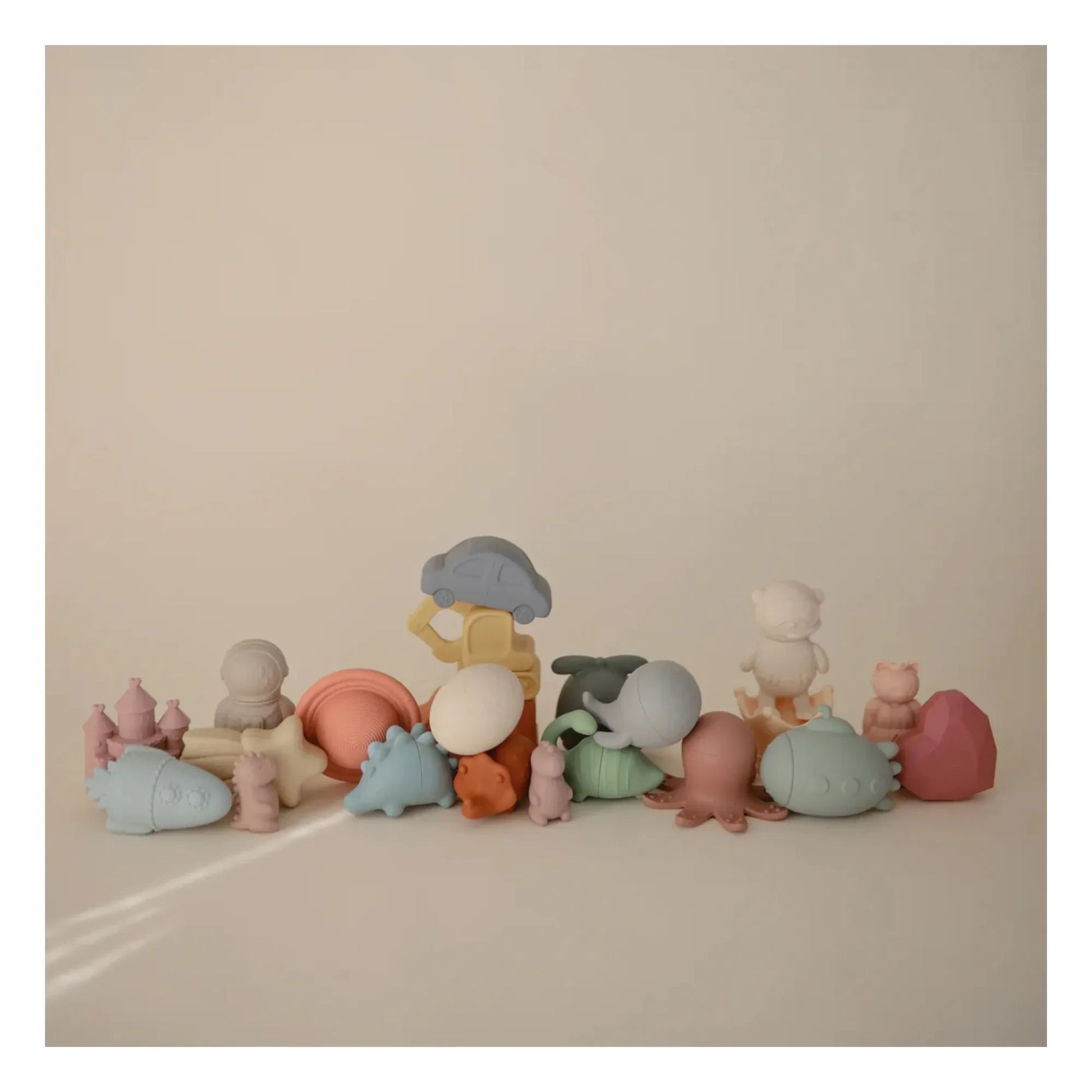 Mushie - Dino bath toys - Set of 4