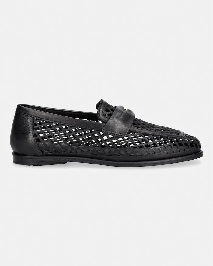 Tommy Hilfiger kadın deri mokasen TH COIN LTH LOAFER LASER CUT
