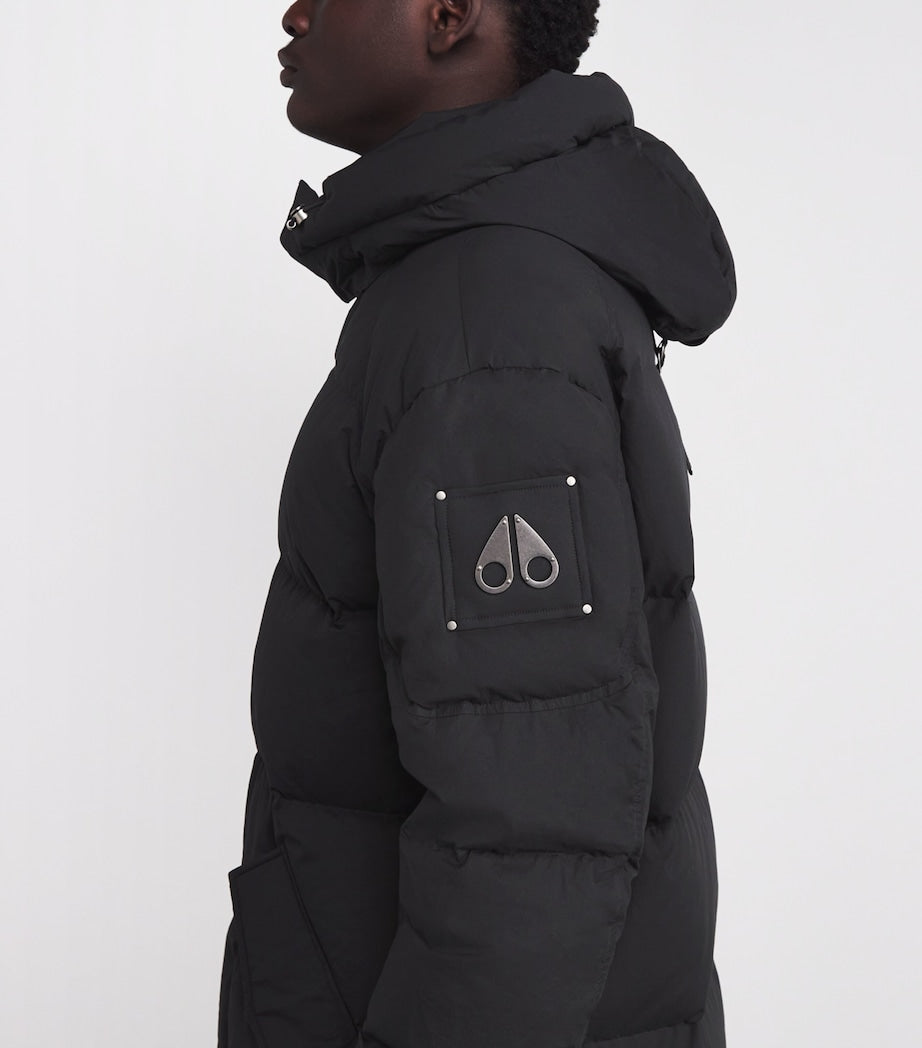 Moose Knuckles Black Everest Longline Puffer Coat