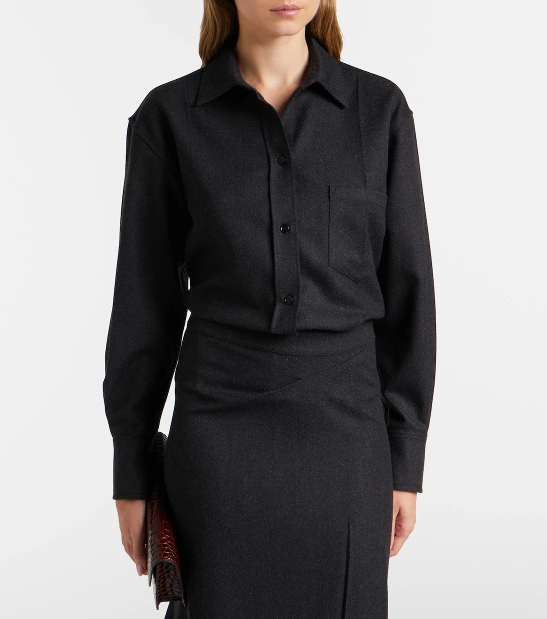 Victoria Beckham - Ellys wool flannel shirt