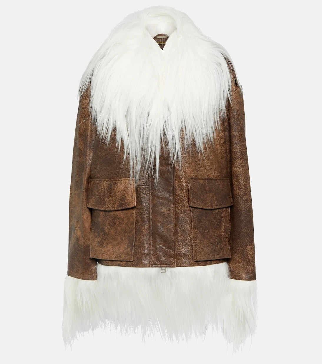 Dodo Bar Or - Yoyo shearling-trimmed leather jacket