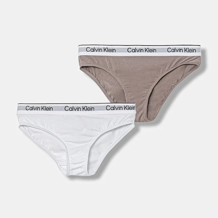 Calvin Klein Underwear çocuk bikini külot pamuk elastan 2'li