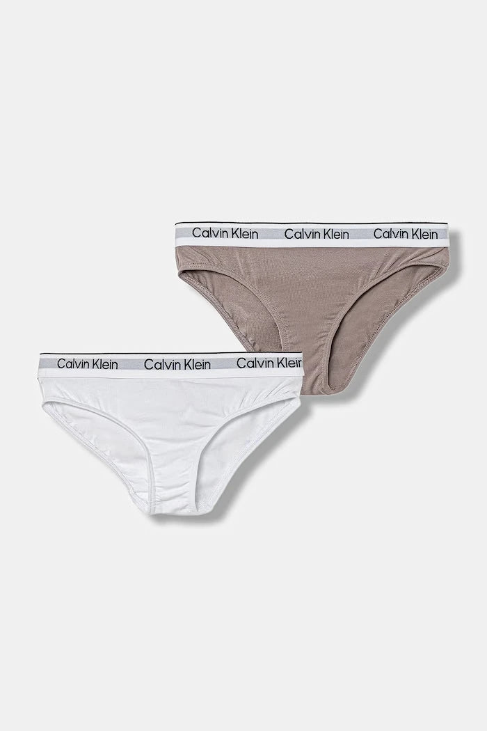 Calvin Klein Underwear çocuk bikini külot pamuk elastan 2'li