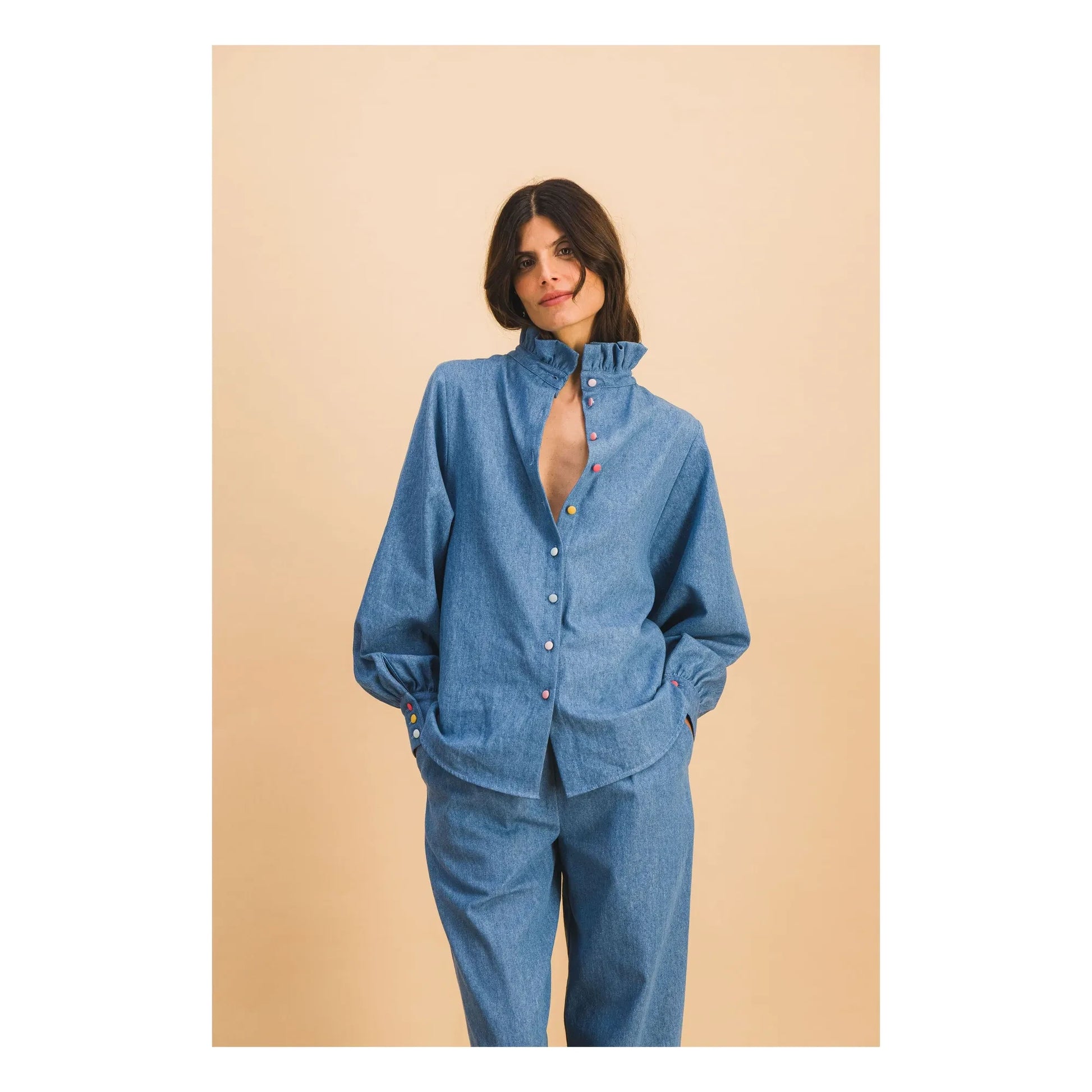 Elise Chalmin - Josette Cotton shirt | Blue