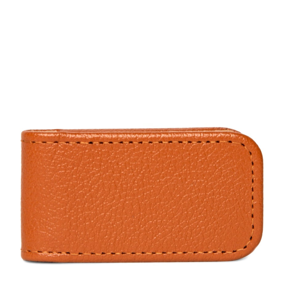 Ettinger Brown Leather Capra Money Clip