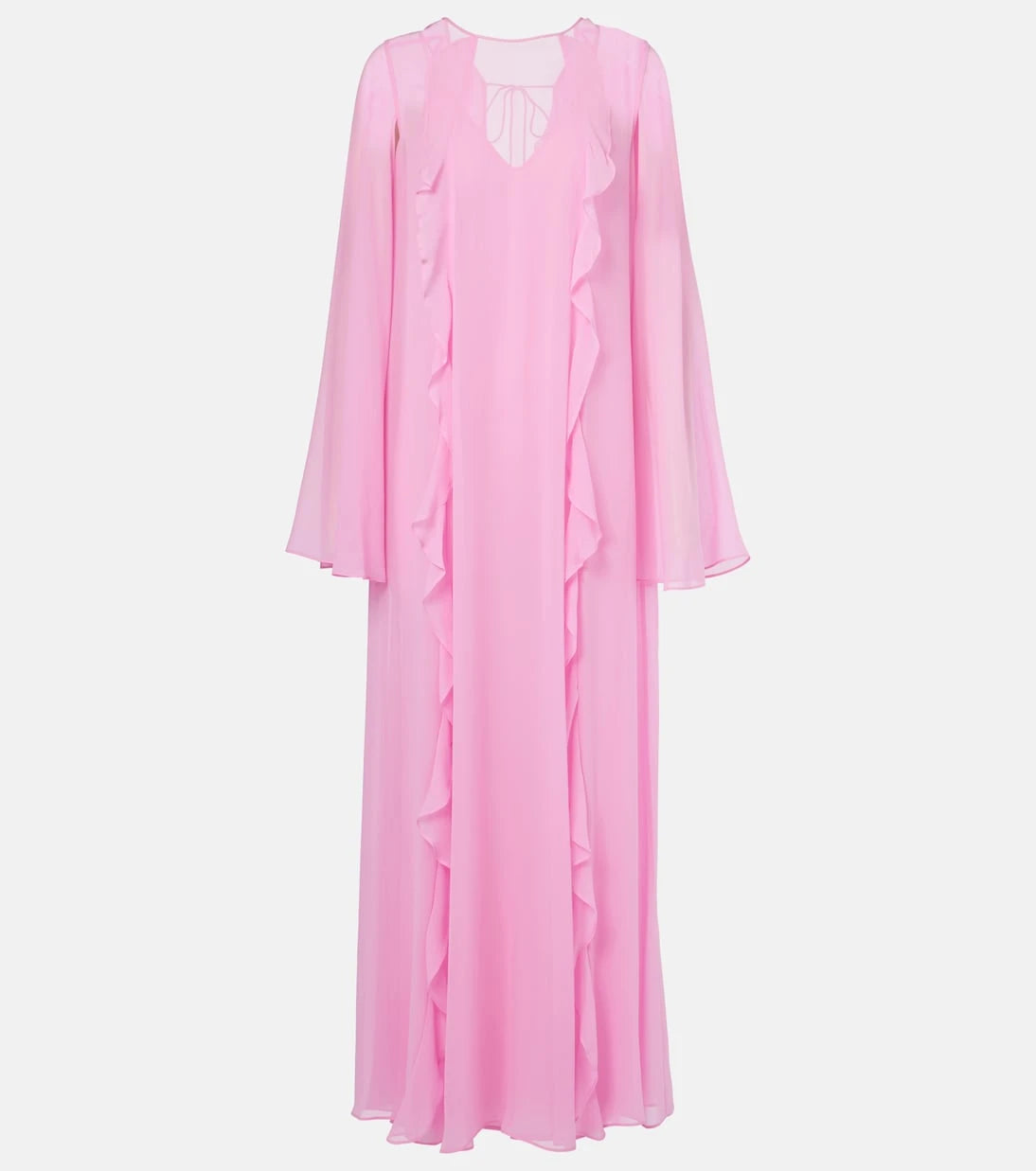 Max Mara - فستان Smirne ماكسي من قماش الجورجيت بتطريزات الزهور