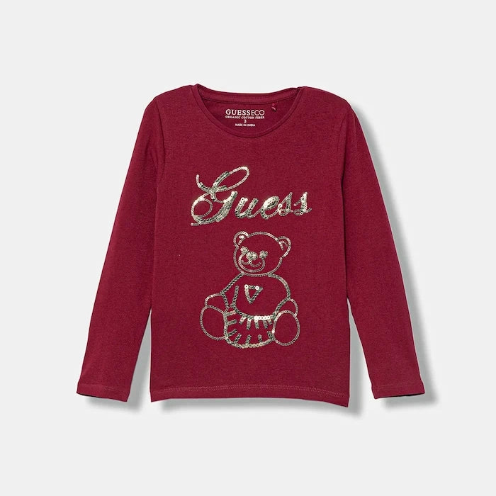 Детска блуза с дълги ръкави Guess