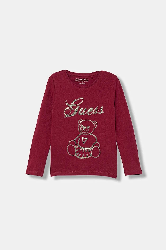 Детска блуза с дълги ръкави Guess