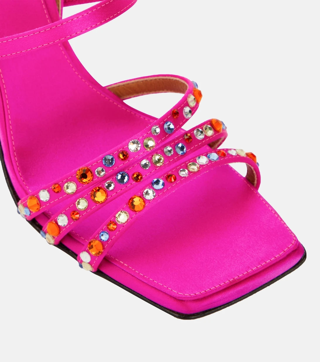 Marni - Embellished satin sandals