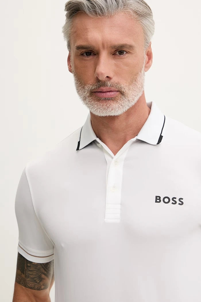 BOSS Green тениска с яка мъжка Paul Pro