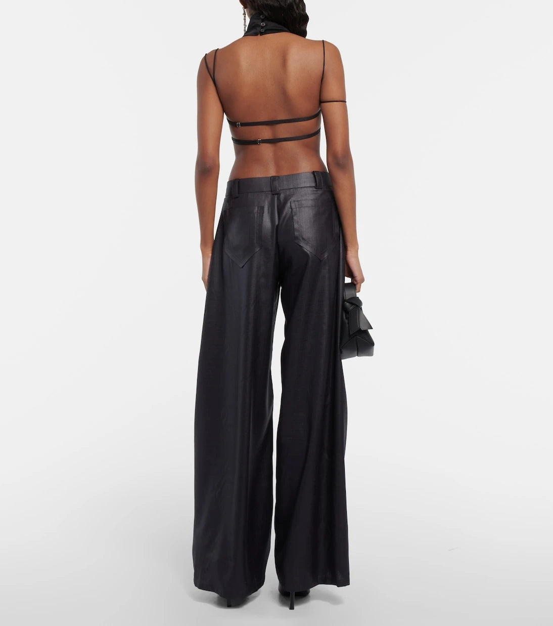 Didu - Zip-detail silk wide-leg pants