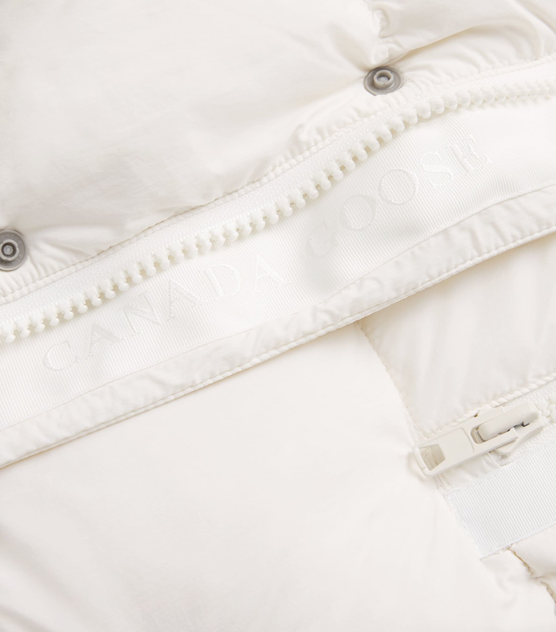 Canada Goose White Down-Filled Junction Parka