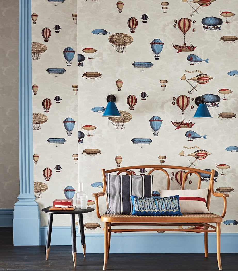 Cole & Son x Fornasetti Set of 2 Macchine Volanti Wallpaper Rolls