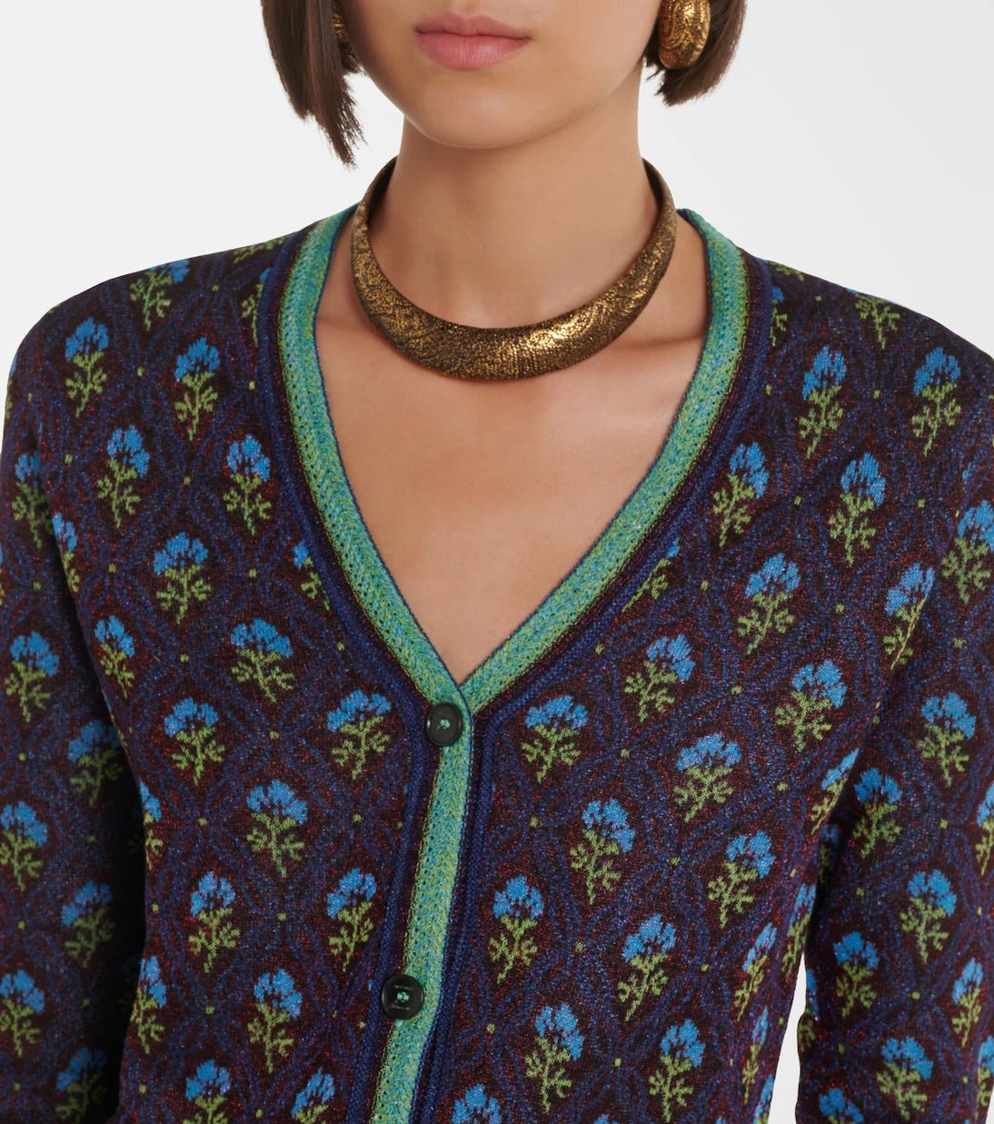 Etro - Floral jacquard cardigan