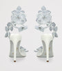White Embellished Floriane Pumps 105
